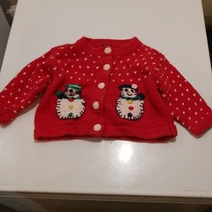 Red Christmas Cardigan L/24 Months